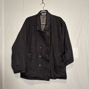 Guess Marciano Vintage Black Denim Jacket Made in USA